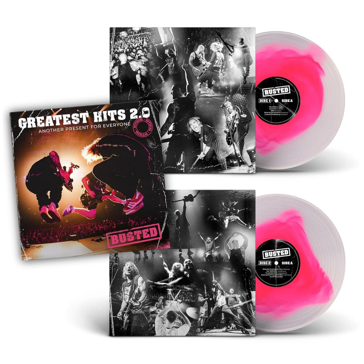Busted - Greatest Hits 2.0 (Otro regalo para todos) (Vinilo rosa y transparente) [Importación] (2 LP) [Vinilo]
