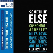 Cannonball Adderley - Somethin' Else (Exclusiva indie, Edición limitada, Vinilo de color, Azul) [Vinilo]