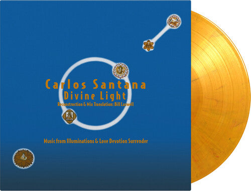 Carlos Santana - Divine Light: Reconstruction &amp; Mix Translation Por Bill Laswell - Vinilo de edición limitada de 180 gramos en color mármol amarillo, rojo y negro [Vinilo]