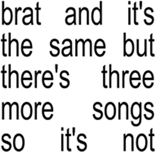 Brat And It's The Same But There's Three More Songs So It's Not (Colored Vinyl, White) (2 Lp) [Vinyl]
