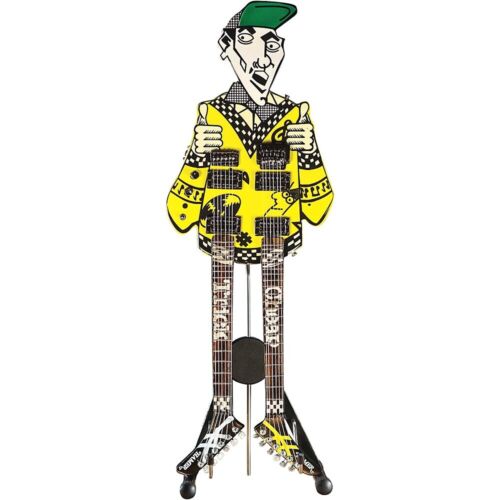 Rick Nielsen Cheap Trick 1983 Hamer Uncle Dick Doubleneck Mini Guitar Replica Collectible (Large Item, Collectible, Figure) [Action Figure]