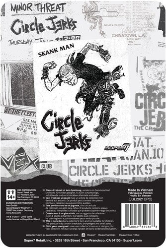 Super7 - Circle Jerks ReAction Figure Wave 1 - Skank Man (Grayscale) (Collectible, Figure, Action Figure) [Action Figure]
