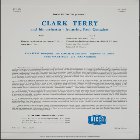 Clark Terry And His Orchestra Featuring Paul Gonsalves (Ltd to 2000) [Vinyl]