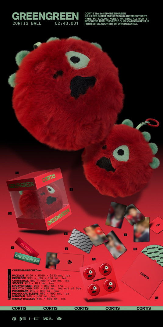 CORTIS - Greengreen [Cortis Ball Redred Ver.] [CD]