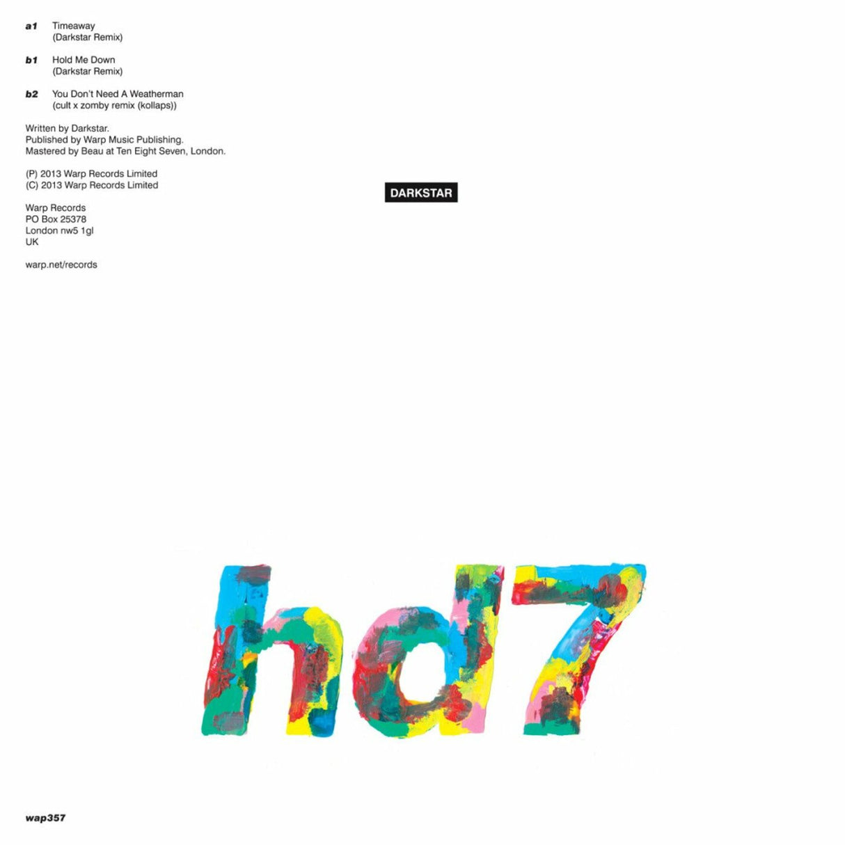 Darkstar - HD7 [Vinyl]