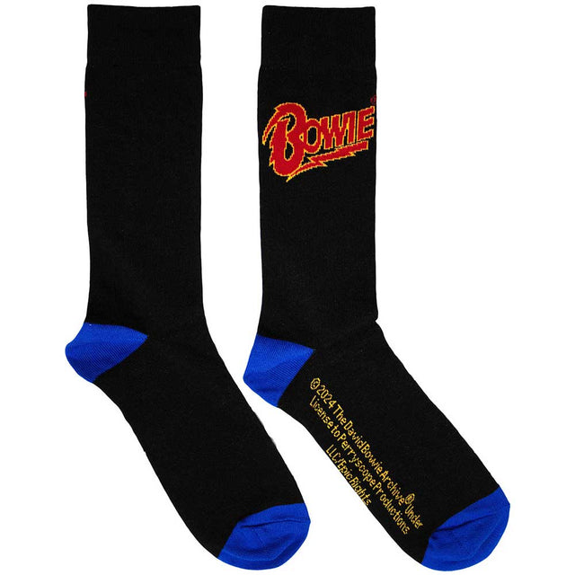 David Bowie - Logo Blue Contrast [Socks]