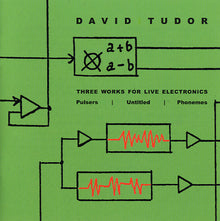 DAVID TUDOR - Three Works For Live Electronics [CD]