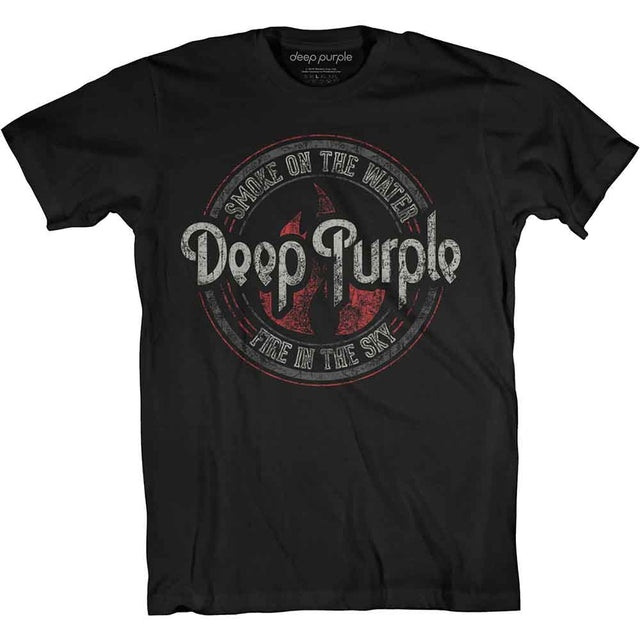 Deep Purple Smoke Circle T-Shirt