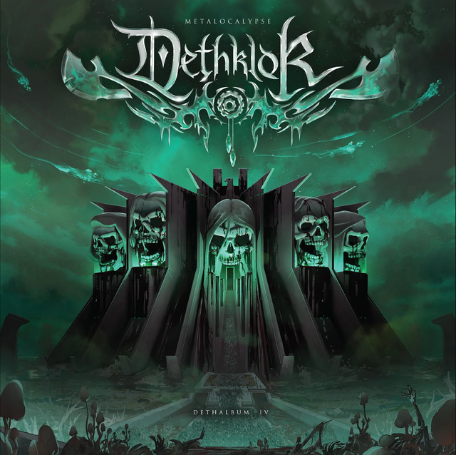 Dethklok - Dethalbum IV (exclusivo de Mondo, verde con salpicaduras negras y grises) [vinilo]