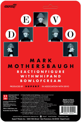 Super7 - Devo ReAction Figure Wave 1 - Whip It Mark Mothersbaugh (Collectible, Figure, Action Figure) [Action Figure]