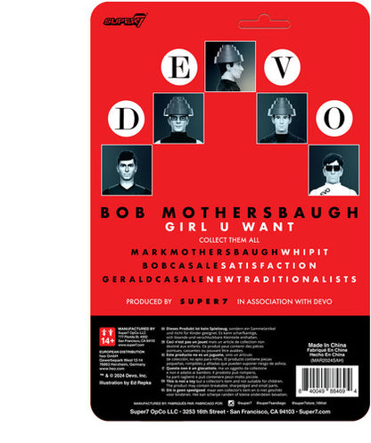 Super7 - Devo - ReAction Figures Wv4 - Bob Mothersbaugh (The Girl You Want) (Collectible, Figure, Action Figure) [Action Figure]