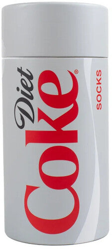 Diet Coke - Perri's - Diet Coke - Can Gift Tube - Crew Socks (Assorted Styles 3 Pack Gift Box) (Socks, Gift Set, 3 Pack) [Socks]