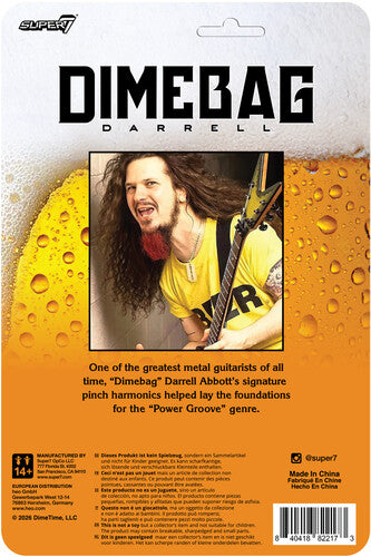 Dimebag Darrell - ReAction Figures Wv2- Dimebag Darrell (BEER Shirt) (Action Figure, Collectible) [Action Figure]