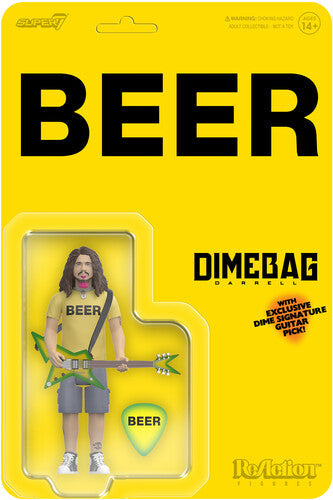 Dimebag Darrell - ReAction Figures Wv2- Dimebag Darrell (BEER Shirt) (Action Figure, Collectible) [Action Figure]