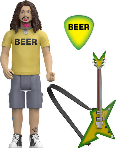 Dimebag Darrell - ReAction Figures Wv2- Dimebag Darrell (BEER Shirt) (Action Figure, Collectible) [Action Figure]