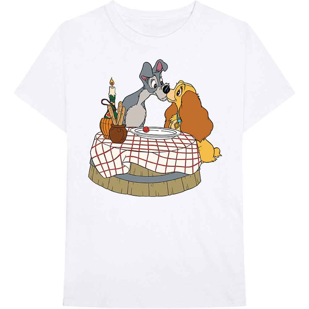 Lady & The Tramp - Kissing Pose [T-Shirt] White
