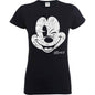 Mickey Mouse Beaten Face [T-Shirt] Black