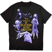 The Nightmare Before Christmas Purple Characters [T-Shirt] Black