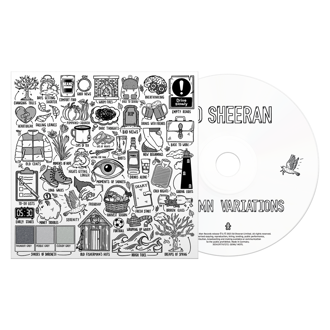 Ed Sheeran Autumn Variations CD - Paladin Vinyl