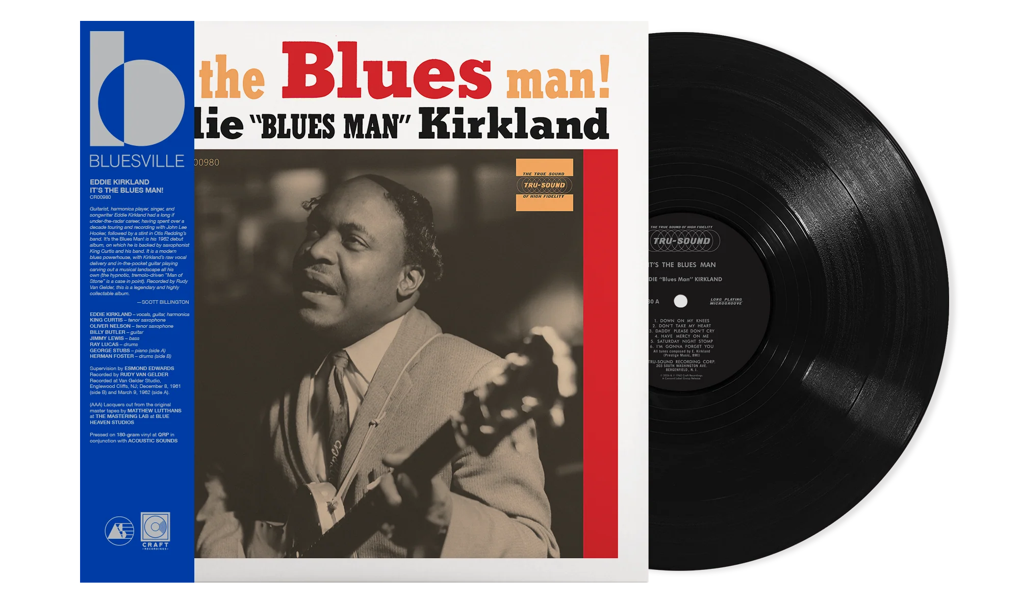 Eddie Kirkland - It's The Blues Man! (Bluesville Acoustic Sounds Series) [180G LP] [Vinyl]