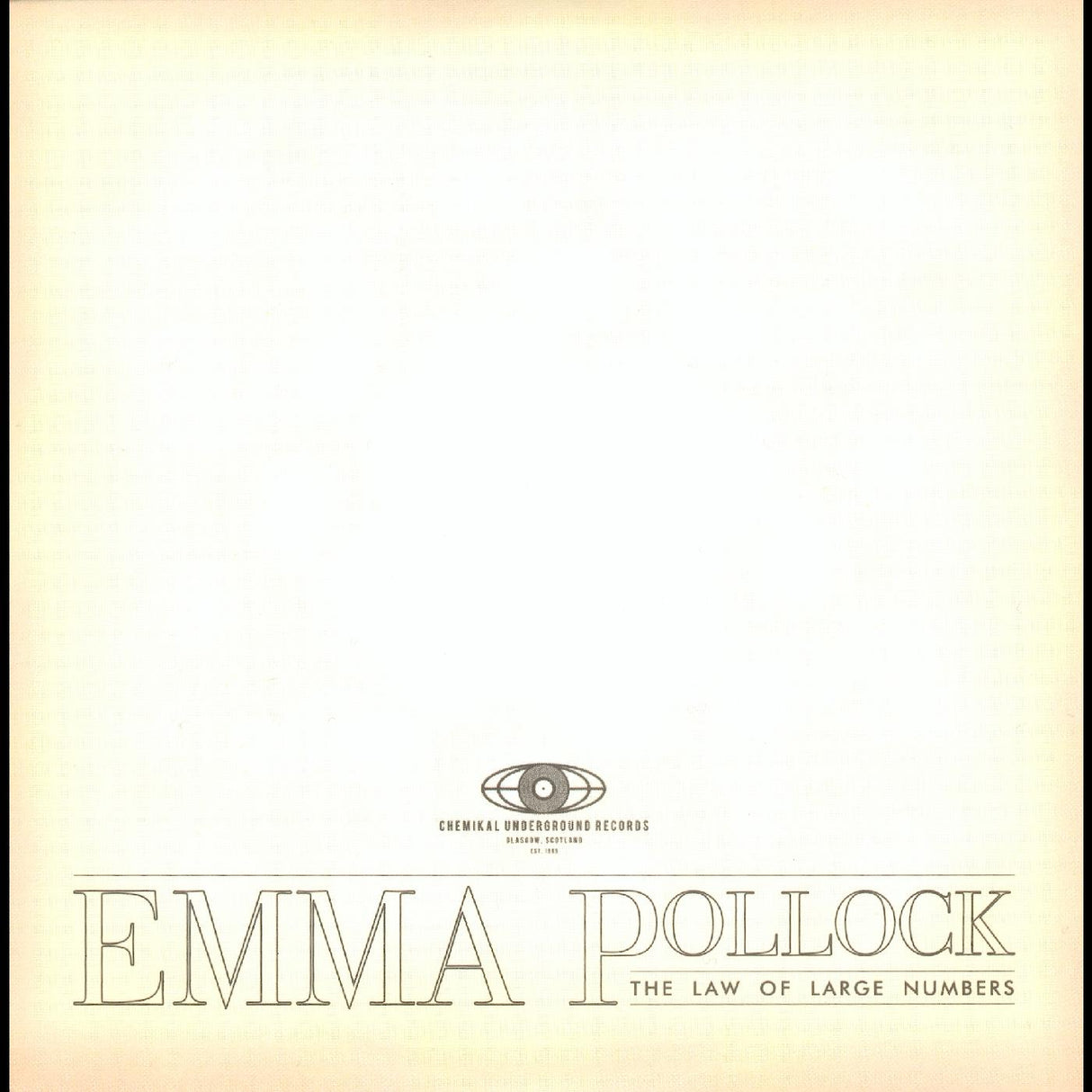 Emma Pollock - La ley de los grandes números [CD]