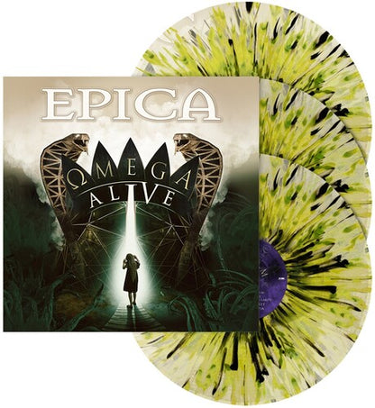 Epica - Omega Alive (Vinilo transparente con salpicaduras de color verde y negro, funda plegable) (3 LP) [Vinilo]