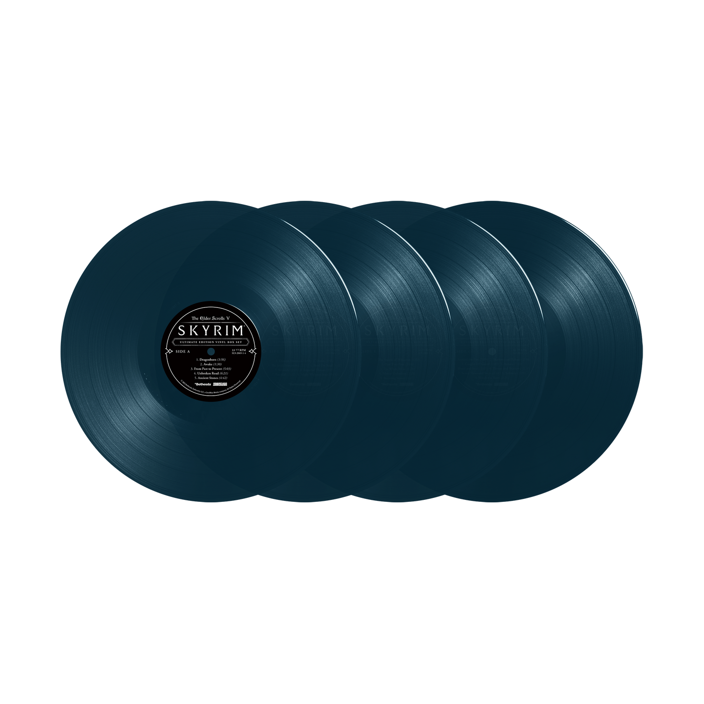 THE ELDER SCROLLS V: SKYRIM Ultimate Edition - 4LP BOX SET "Blackreach Blue" [VINYL] *Pre-Order* [Vinyl]