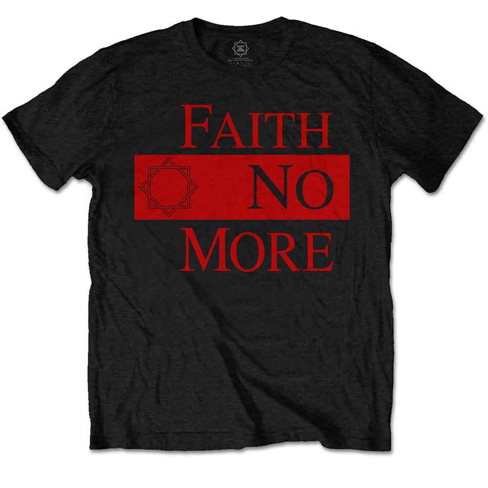 Faith No More - Camiseta clásica con el nuevo logotipo de la estrella