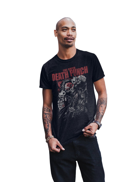 Five Finger Death Punch - Both Barrels Jumbo Print T-Shirt