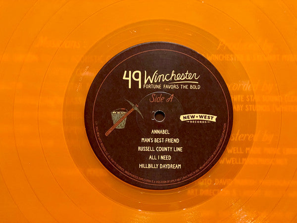 49 Winchester - Fortune Favors The Bold (IEX Orange) [Vinyl] - Paladin Vinyl