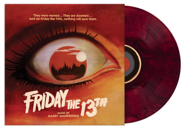 Harry Manfredini - Friday the 13th OST [Red/Black Swirl, Art Print] [Vinyl]