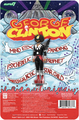 Super7 - George Clinton - ReAction Figures Wv1 - George Clinton (Dr. Funkenstein) (Action Figure) [Action Figure]