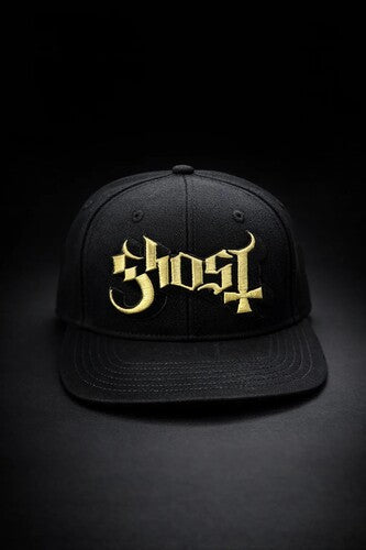 Ghost - Ghost - 3D Logo Metallic Gold - 6 Panel Flatbill Snapback Cap - Black (Hat / Cap, Black) [Hat]