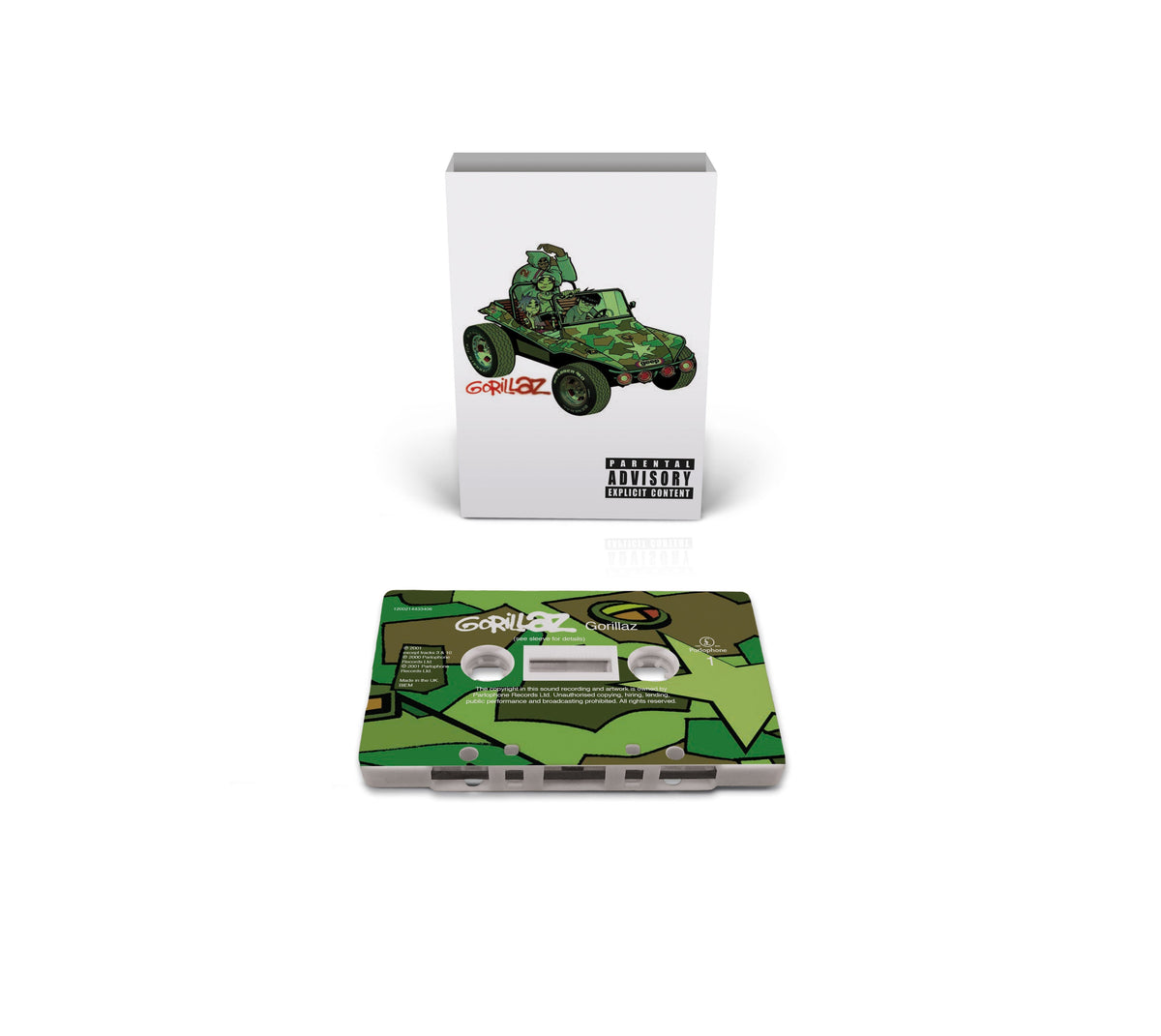 Gorillaz - Gorillaz (Limited, Brick & Mortar Exclusive) [White Cassette With Camouflage Print] [Cassette]