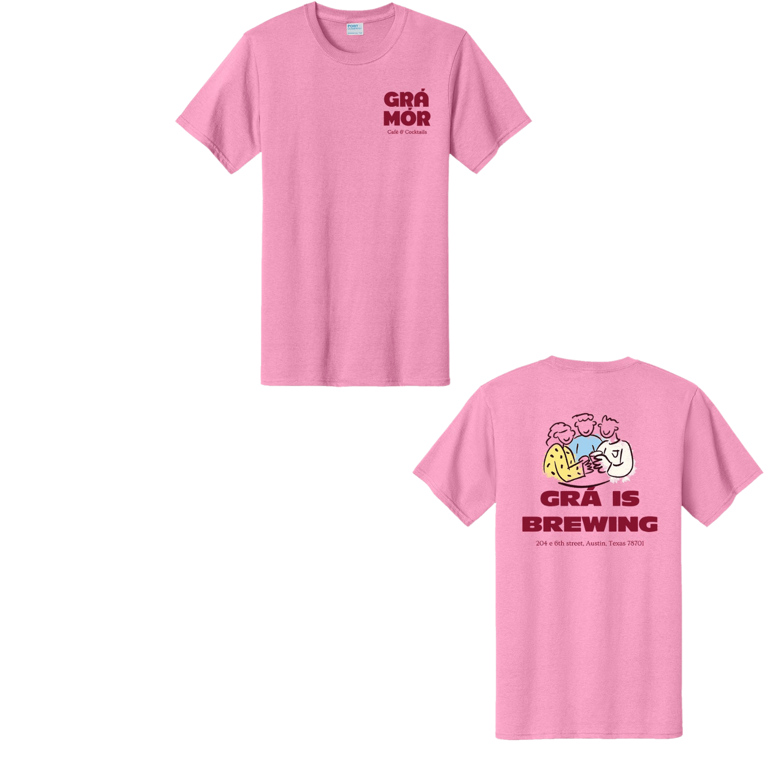 Gra Mor Uniform T-Shirt - Candy Pink
