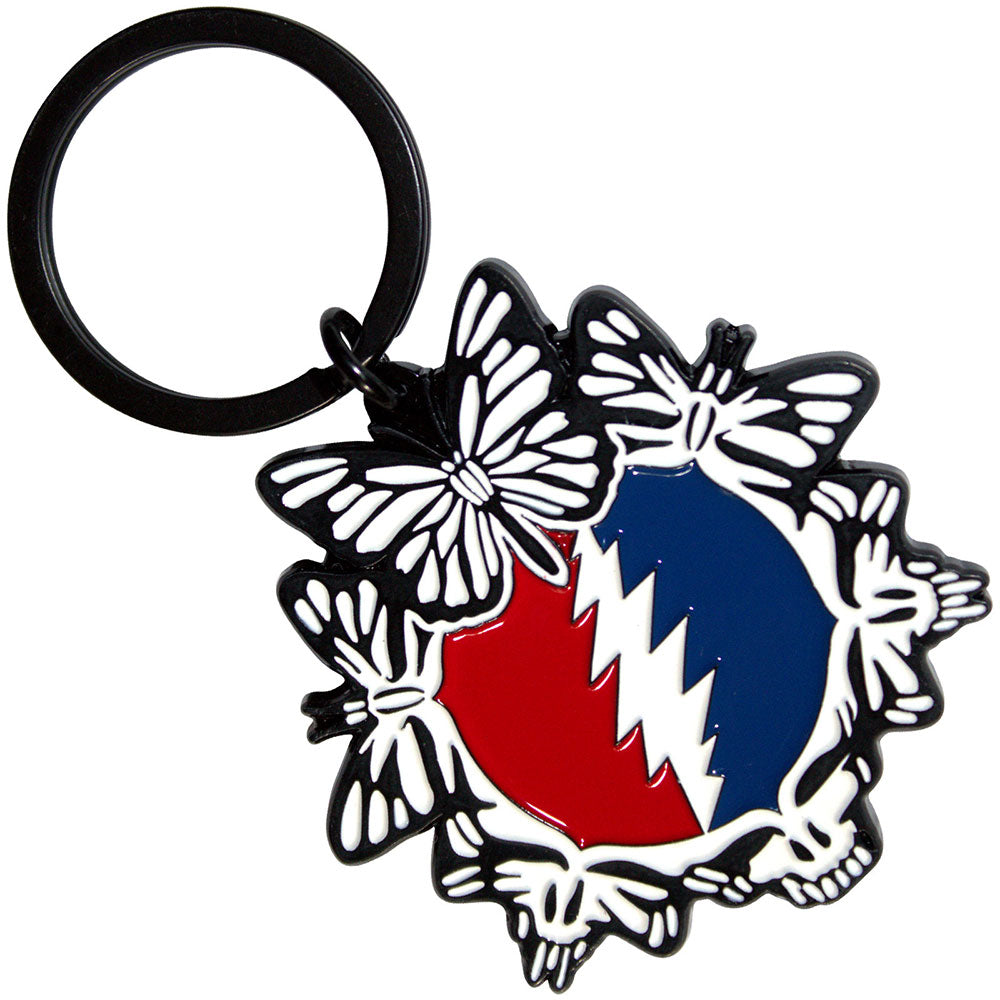 Grateful Dead Steal Your Face Butterflies [Keychain]