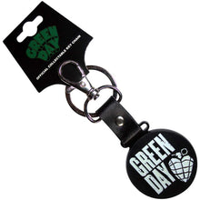 Green Day Stacked Logo & Grenade Circle [Keychain]