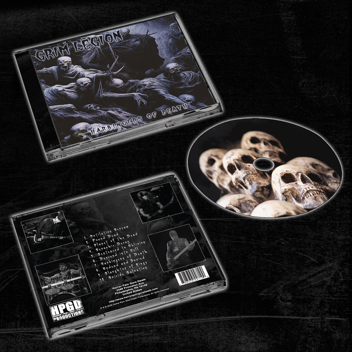 GRIM LEGION - Harbingers Of Death CD