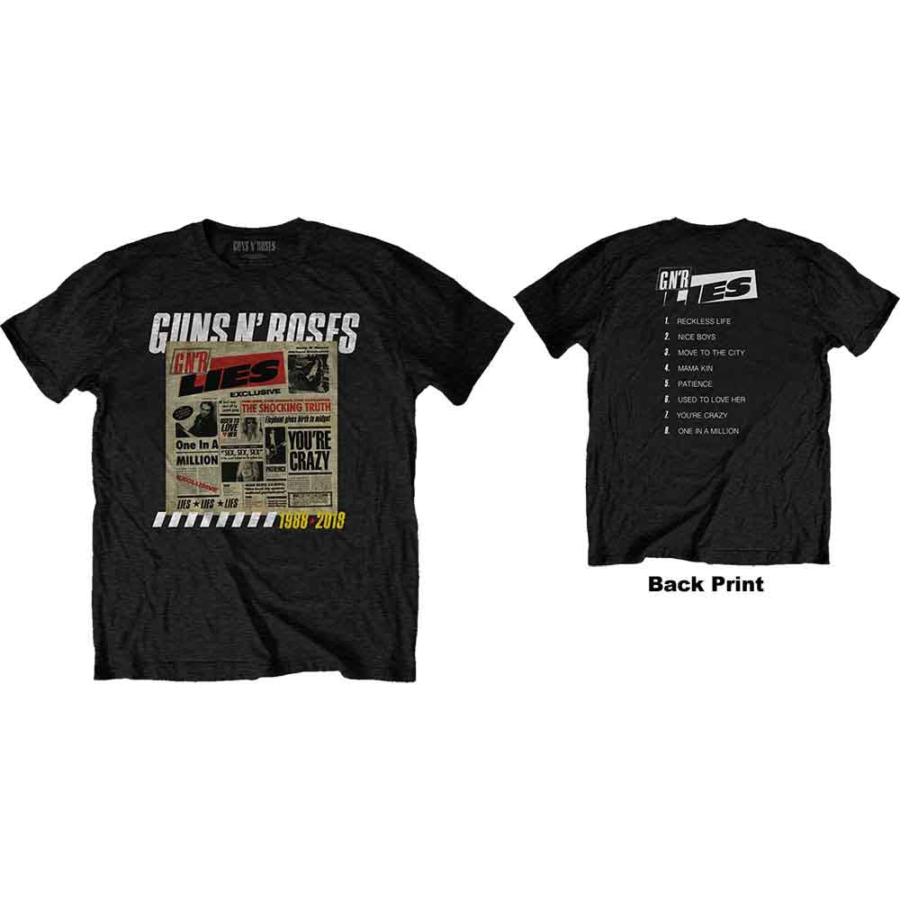 Guns N' Roses - Lies Track List [T-Shirt]