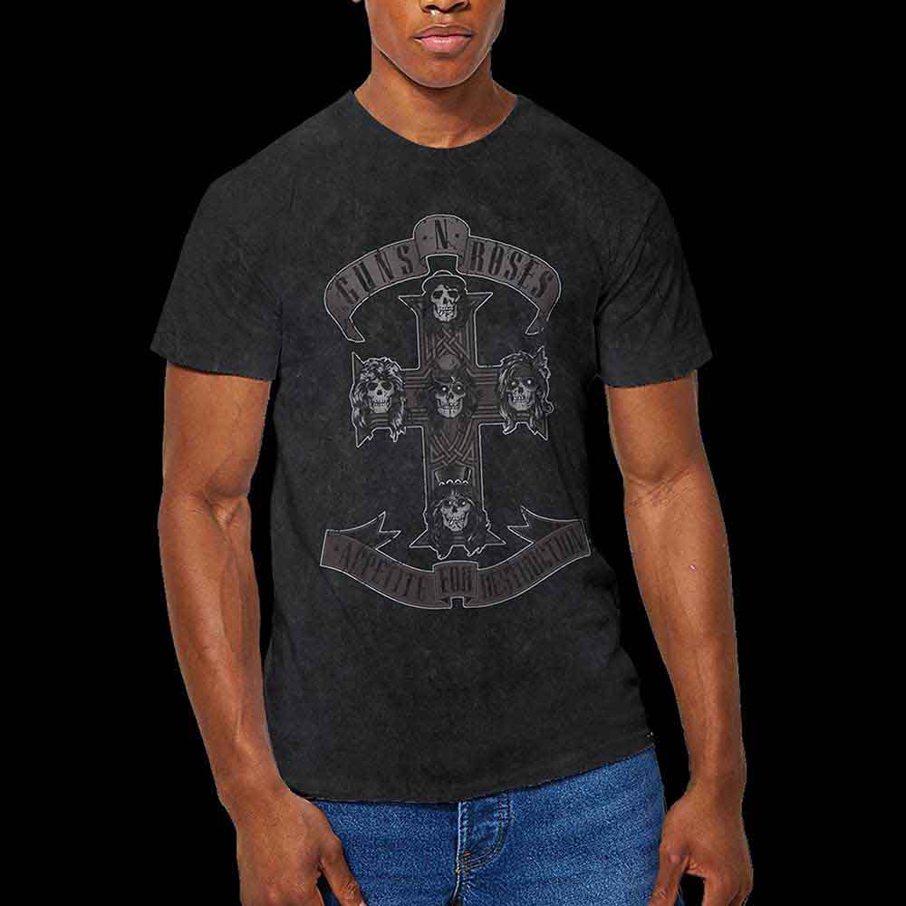 Guns N' Roses - Cruz monocromática [Camiseta]