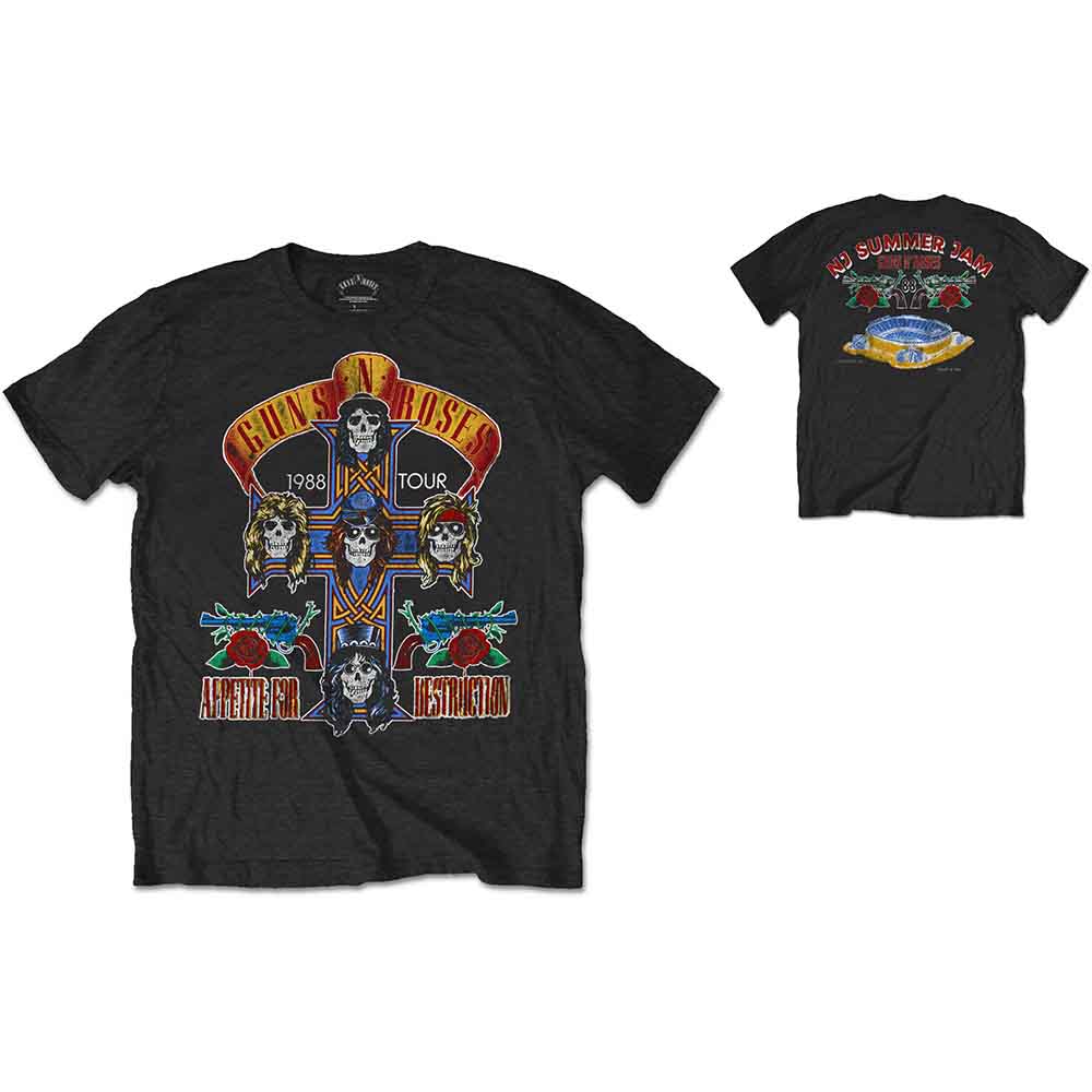 Camiseta de Guns N' Roses - NJ Summer Jam 1988