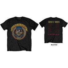 Guns N' Roses - Camiseta con círculo de calaveras