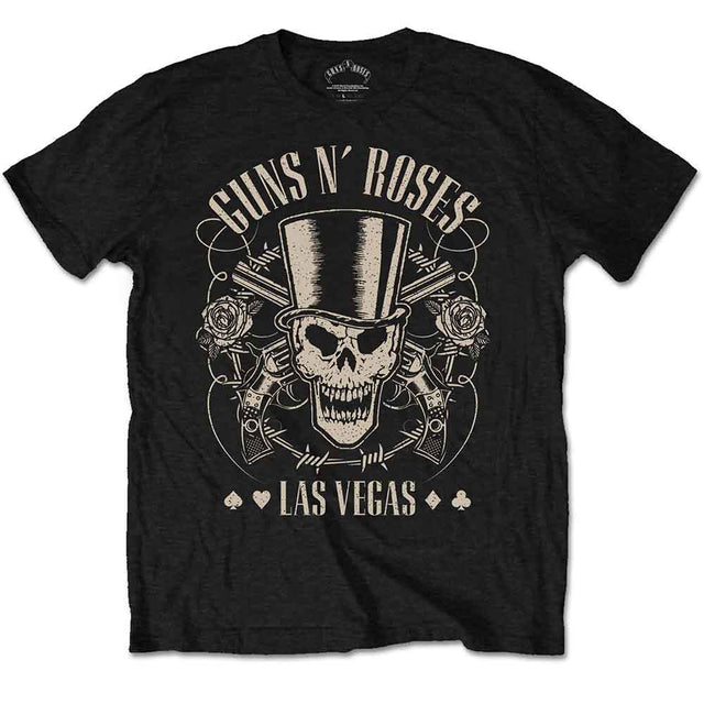 Guns N' Roses - Top Hat, Skull & Pistols Las Vegas [T-Shirt]