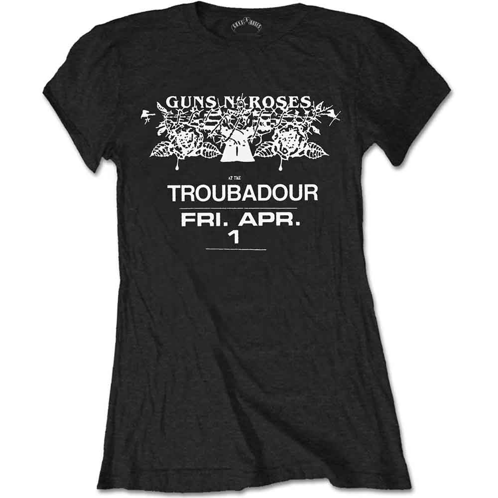 Guns N' Roses - Troubadour Flyer [Camiseta de manga corta]