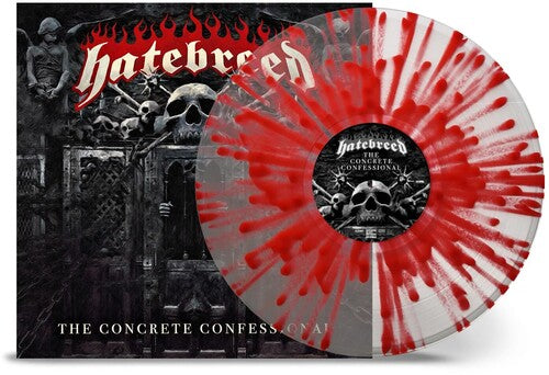 Hatebreed - The Concrete Confessional (vinilo de color, vinilo transparente, rojo, salpicado) [vinilo]