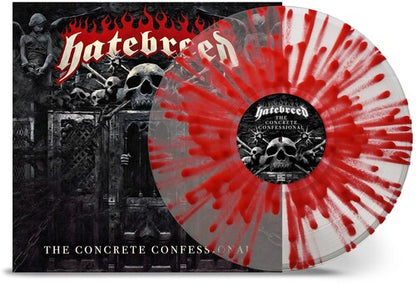 Hatebreed - The Concrete Confessional (vinilo de color, vinilo transparente, rojo, salpicado) [vinilo]