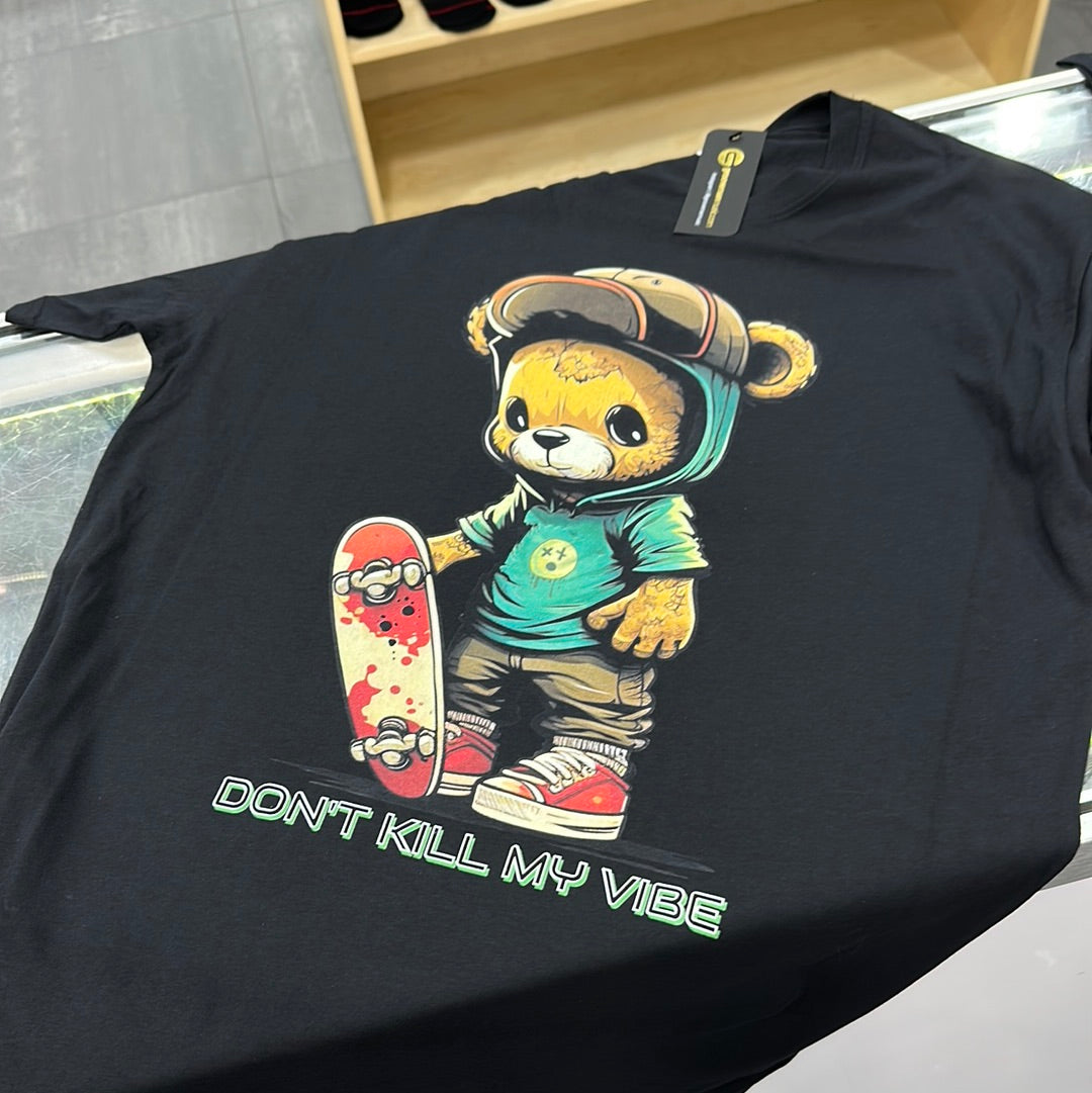 Camiseta DTG Teddy Don't Kill my Vibe Edición a todo color 