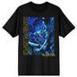Fear of the Dark Blue Tone Eddie Vertical Logo [T-Shirt]