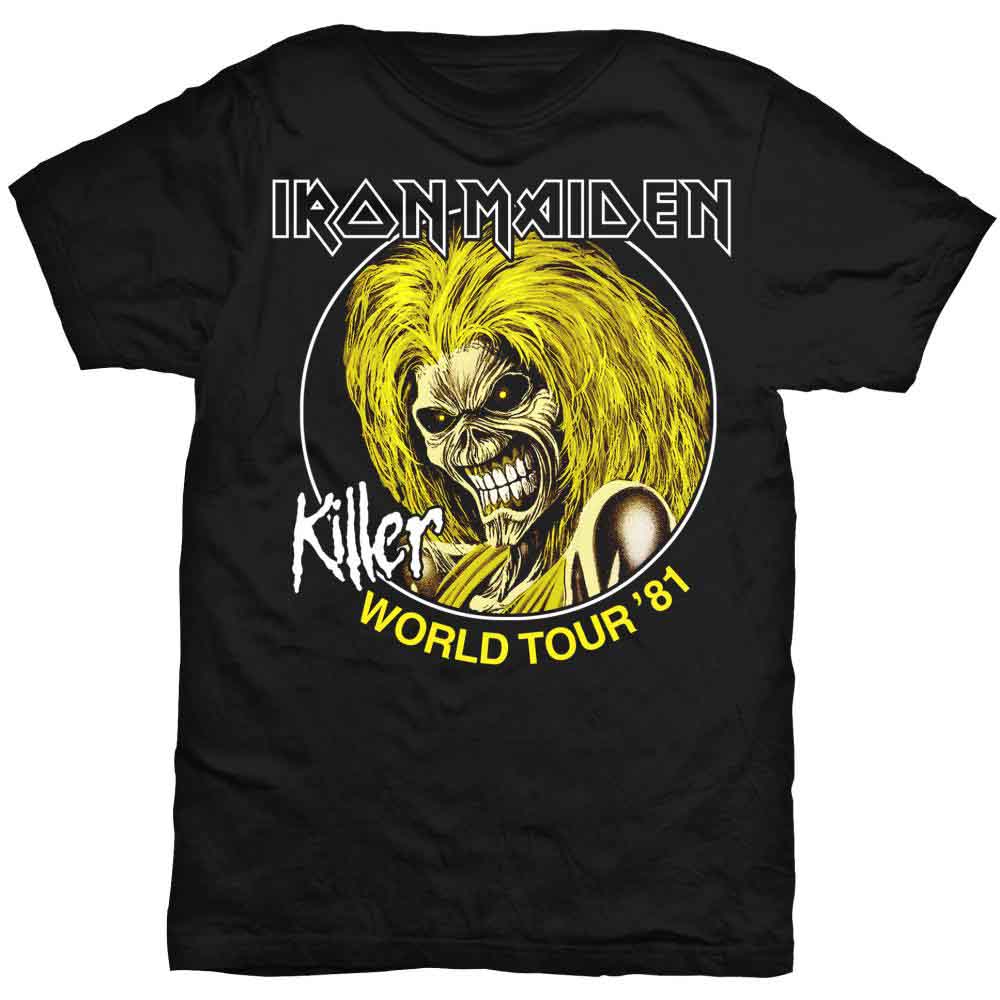 Camiseta de Iron Maiden - Killer World Tour 81