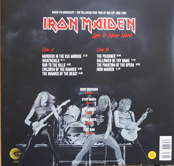 Iron Maiden - Live In New York: Palladium June 29th, 1982 (Yellow Vinyl) [Import] [Vinyl]